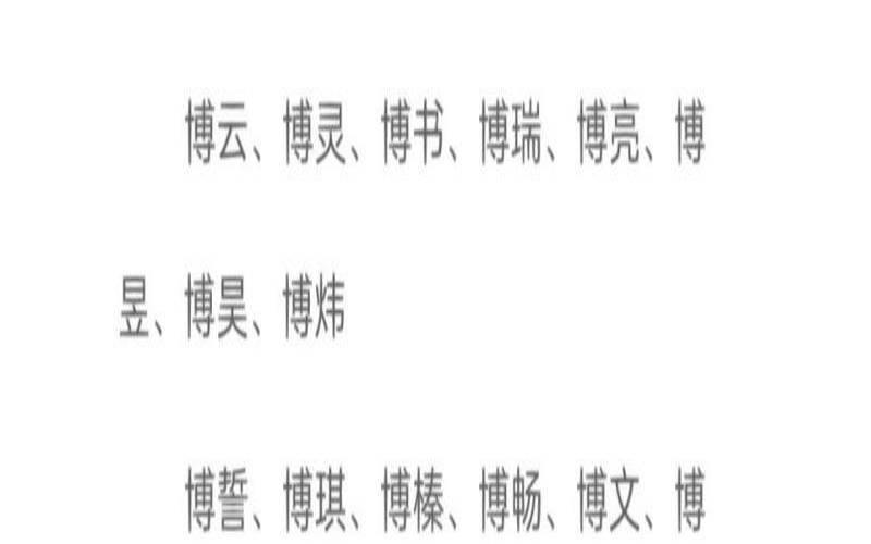 公司中带有博字公司名（响亮的公司名字）