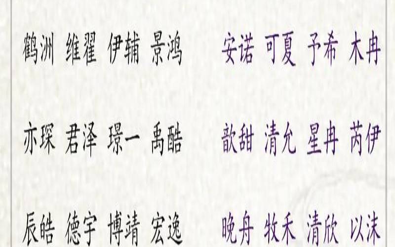 皇甫姓男孩起名大全（新生儿姓名女孩）