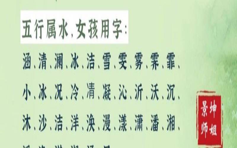 五行缺水的公司名字选什么（五行属水的字公司起名）