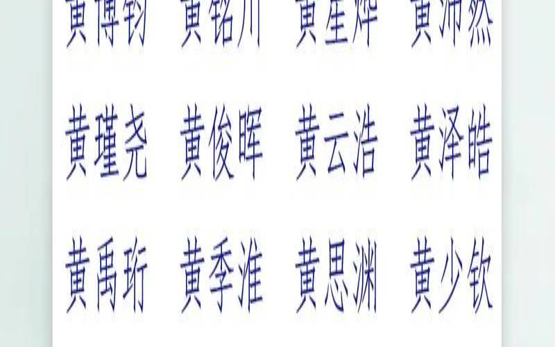强姓女宝宝起名（黄姓男孩取名）