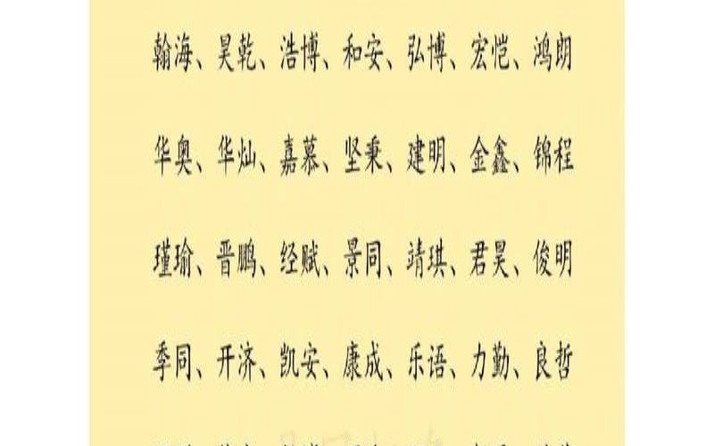 2020年简单大气男孩名（男孩儿名字大气有韵味）