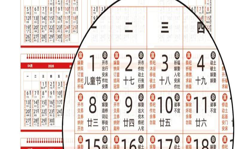万年历2026年农历查询（2026年日历表）