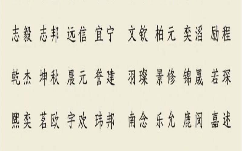 100分的男孩名（免费起名大全男孩）