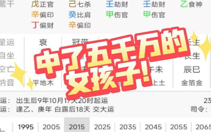 中彩票大奖的八字命理（中彩票大奖的八字命理）