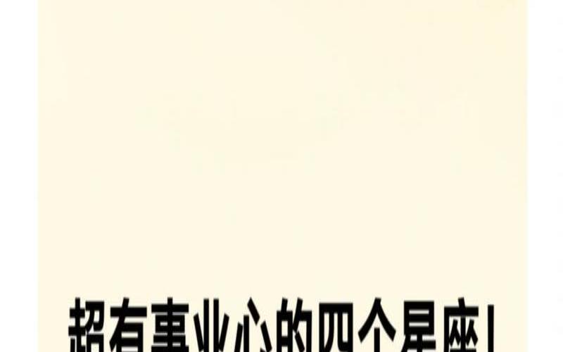 什么星座最有事业（事业心很强的星座）