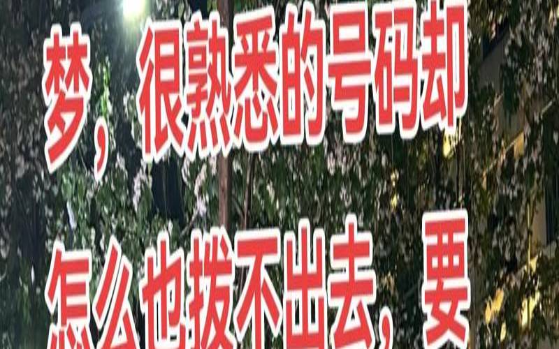 梦里的电话为什么打不通(梦见的电话号码能打吗)