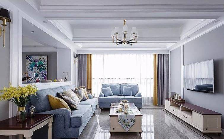 窗帘米色配什么颜色好(客厅最旺三种颜色窗帘)