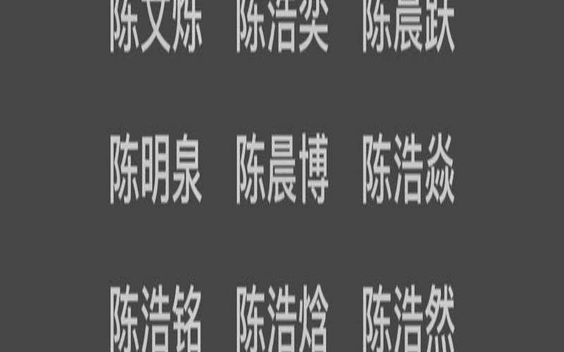 2021陈宝宝起名字大全男孩（陈宝宝男孩好听的名字）