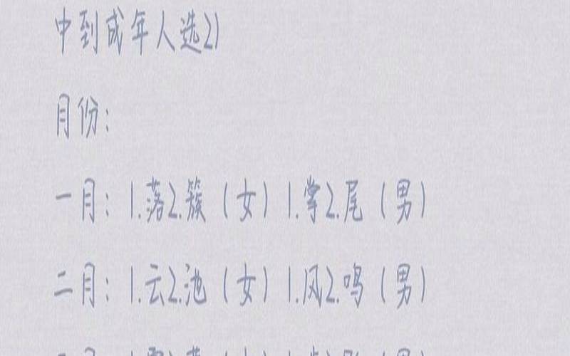 18年男宝名字测试（18年男孩名字好听）