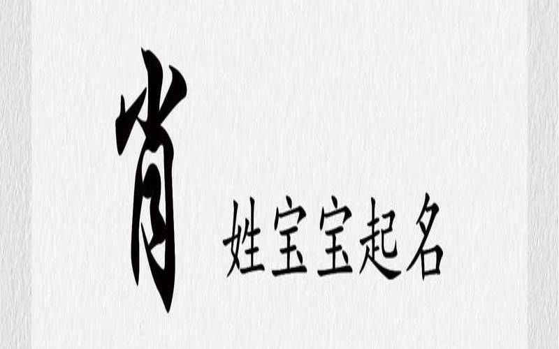 姓肖的男孩名字优雅的（肖姓好听的男孩名字推荐）