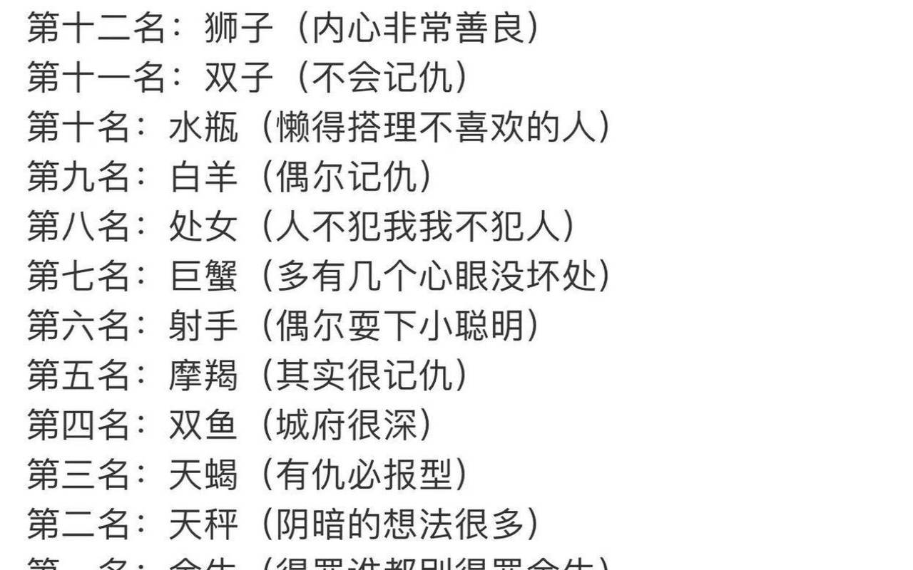 温柔又腹黑的星座（比较腹黑的星座）