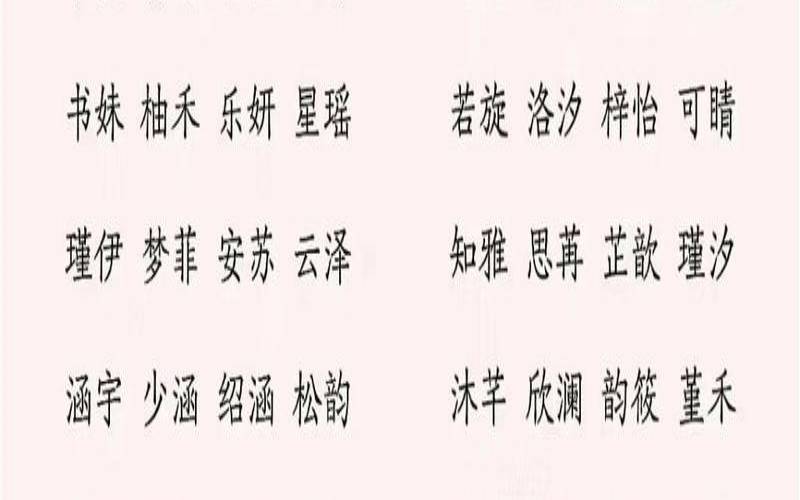 2023年生女孩（今年女孩子取什么名字最好）