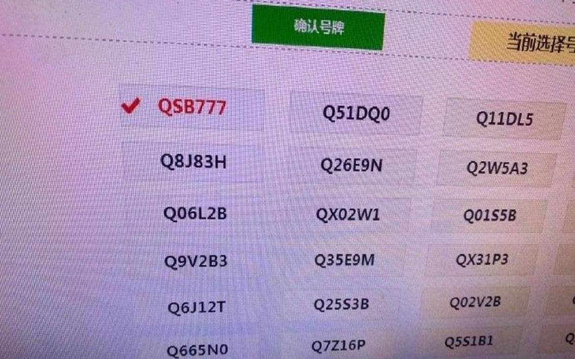 777车牌号怎么样（我选了车牌号238）