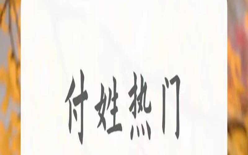 姓付的女孩取什么名字好（付姓女孩洋气名字）