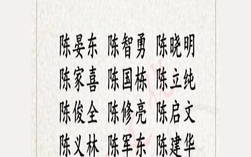 2023兔年宝宝取名最佳用字（陈姓男孩取名要霸气的）