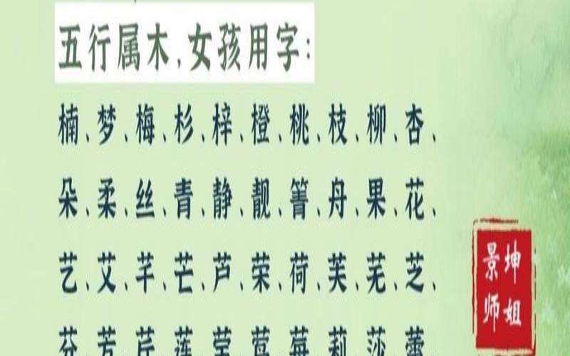 五行缺木的人取公司名称（女孩缺木寓意好的名字）