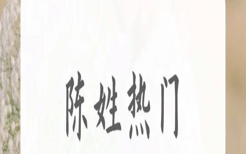 2020年陈姓男孩取名100分（免费姓名测试打分最准软件）
