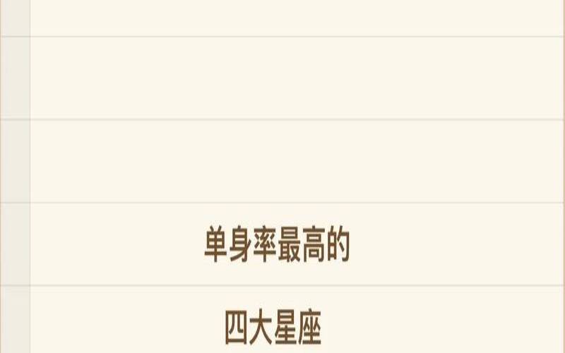 哪个星座会单身一辈子（什么星座单身率最高）