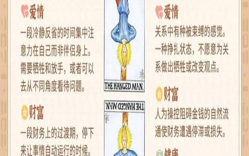 塔罗牌测财富（财富吊人逆位代表什么）