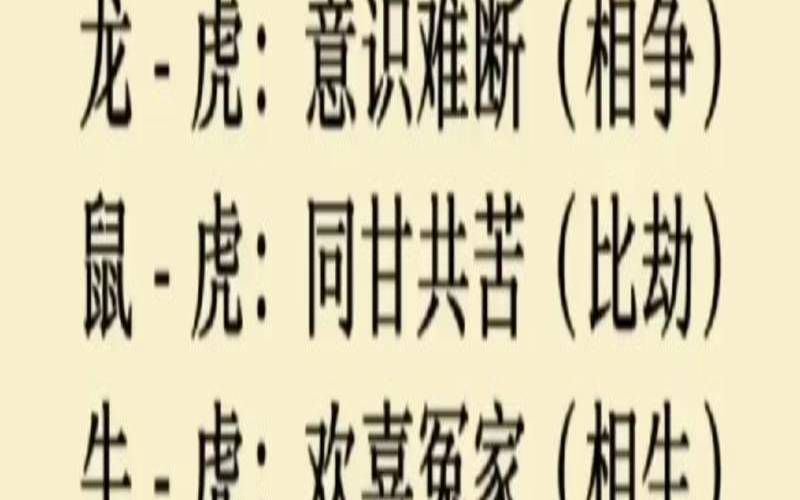 生肖虎和什么生肖家人好（属虎的人和什么属相配）