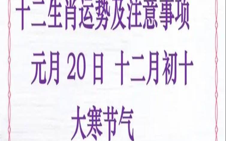 12生肖对应24节气（大寒代表什么生肖）