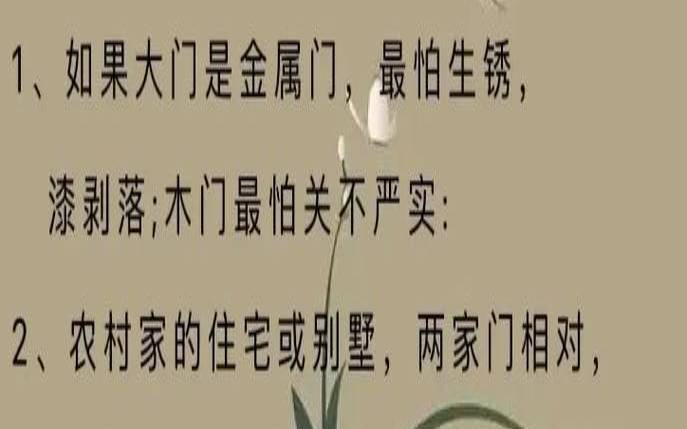 大门的风水宜忌（大门忌讳什么）