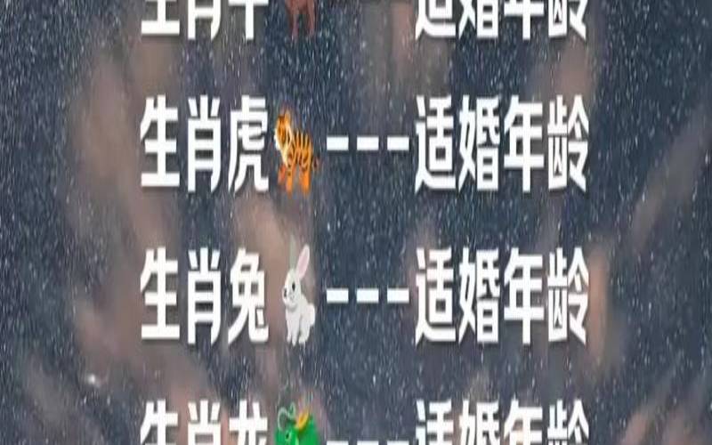 星座婚配十二生肖年龄表（十二生肖大全套）
