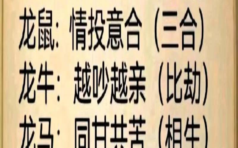 属龙的生肖跟什么最配（属龙配什么生肖最好婚姻）