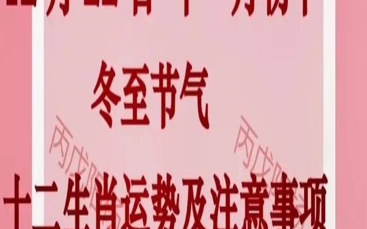 冬至是什么生肖过节（冬至打一准确生肖）