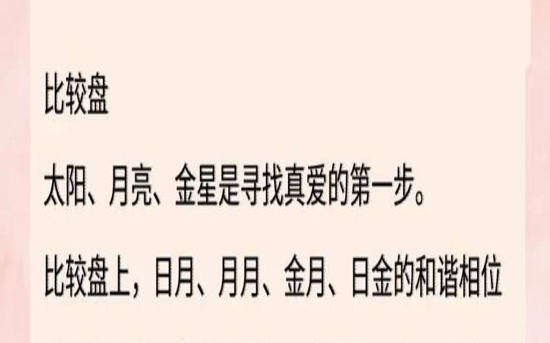 组合盘太阳十二宫（比较盘太阳5宫）