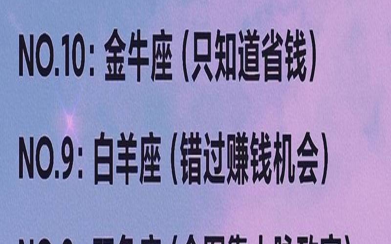 十二星座富豪榜排名（实力惊人的星座）