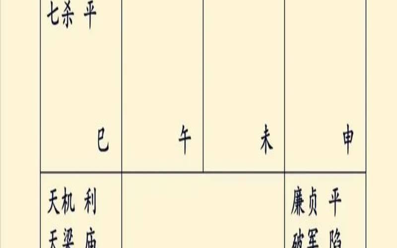 紫微命盘解析天同星在巳、亥宫独坐