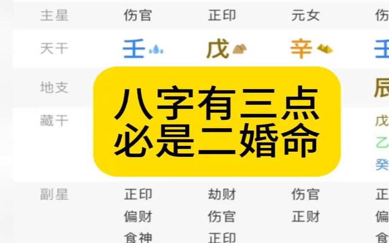 二婚嫁有钱人的八字（二婚幸福的八字特征）
