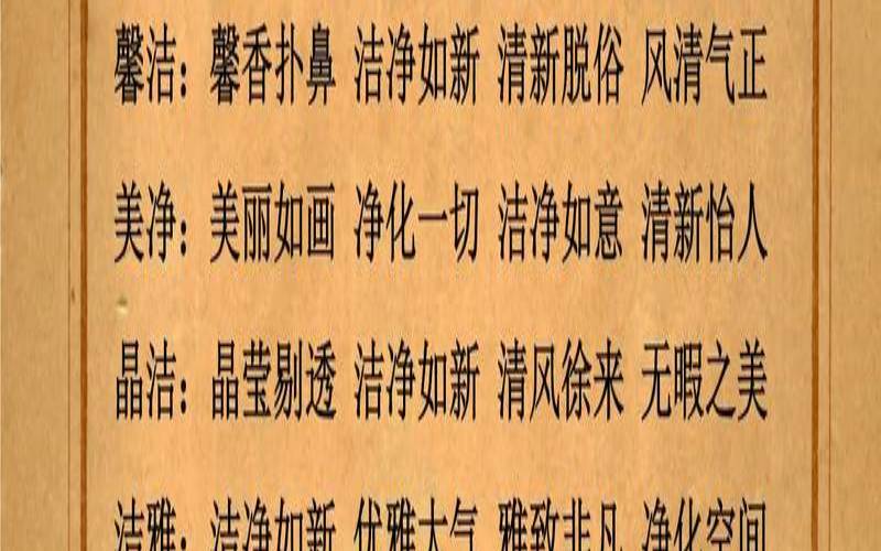 保洁公司的取名（公司起名大全免费）