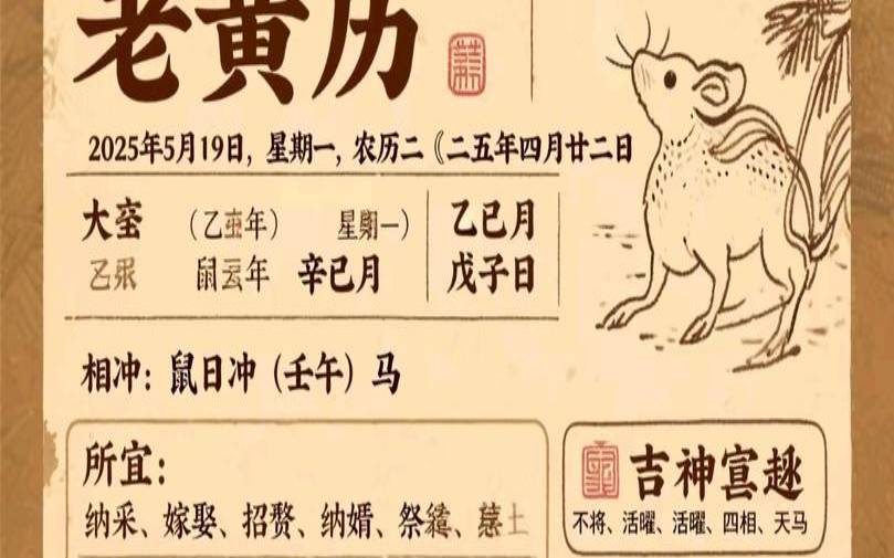 老黄历查吉凶免费查询（黄历2025黄道吉日查询）