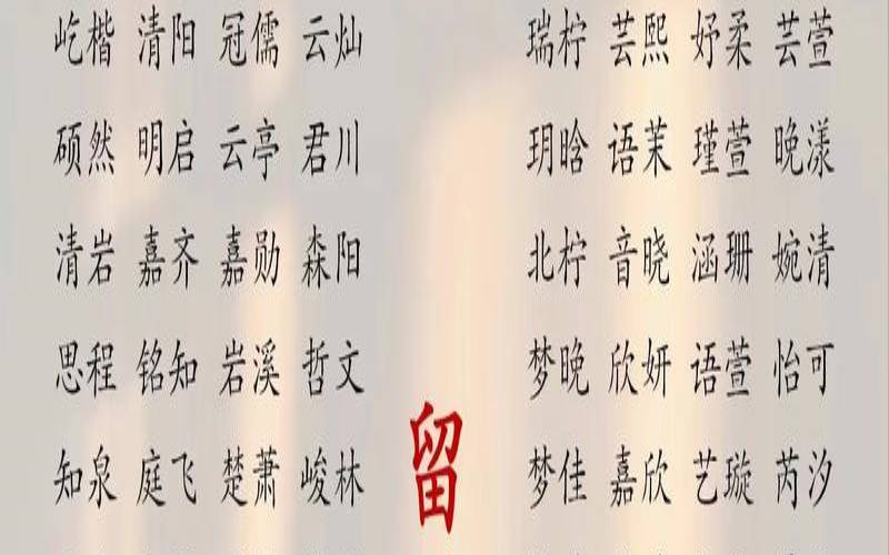 新生婴儿起名字大全（新生儿男宝宝名字）