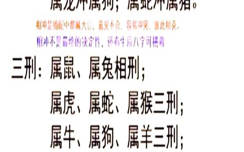 十二生肖六冲三合什么意思（生肖六冲是什么意思）