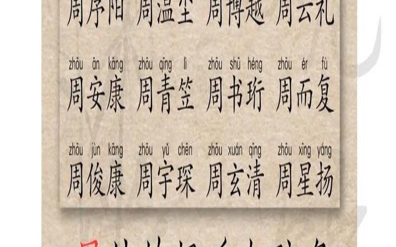 周姓男孩免费取名大全（周姓男孩最响亮的名字）