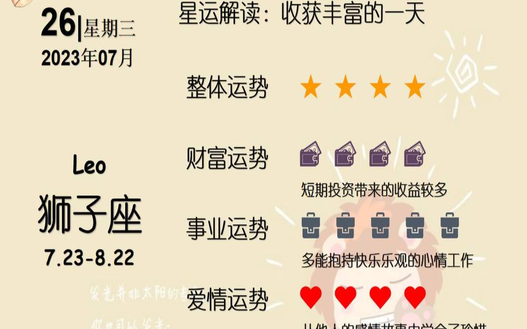 1986年8月23日是什么星座（7月26日是什么星座）