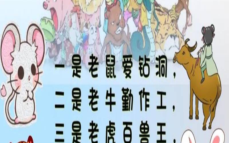 十二生肖排列顺序表的读音（十二生肖歌顺口溜大全）