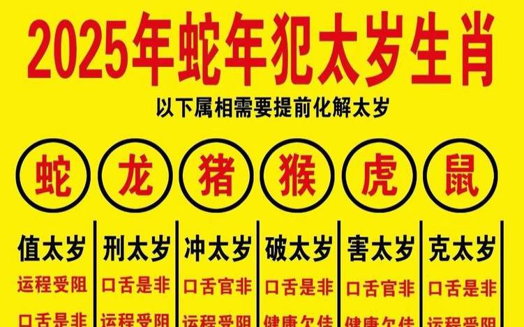 属蛇的犯太岁的年份（己蛇年是哪一年）