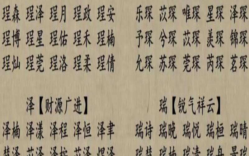 汉字中适合取名字的字（免费自动取笔名）