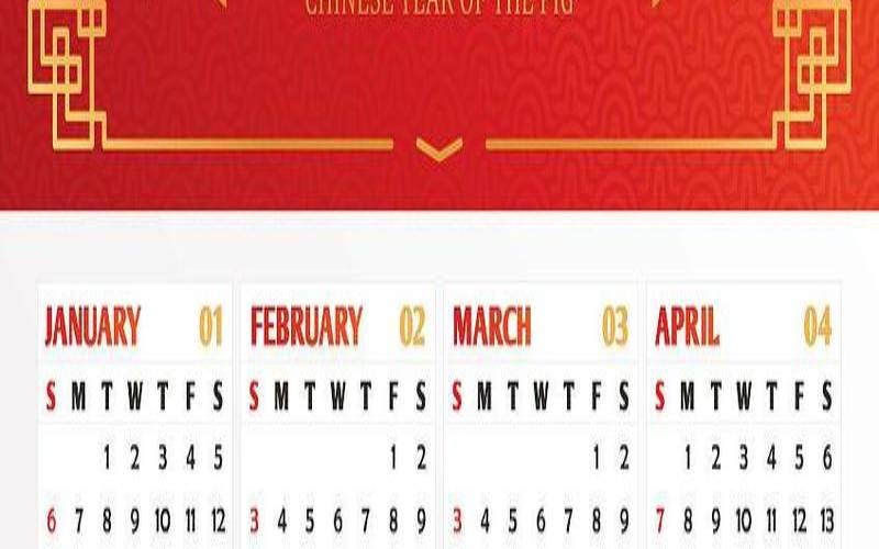 生肖日历2019日历表（生肖按新历还是农历年份表）