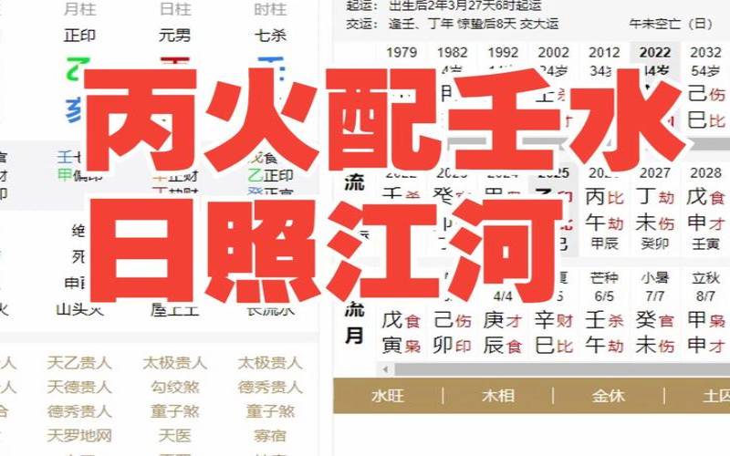 壬水日主的命理特点（上等壬水八字）