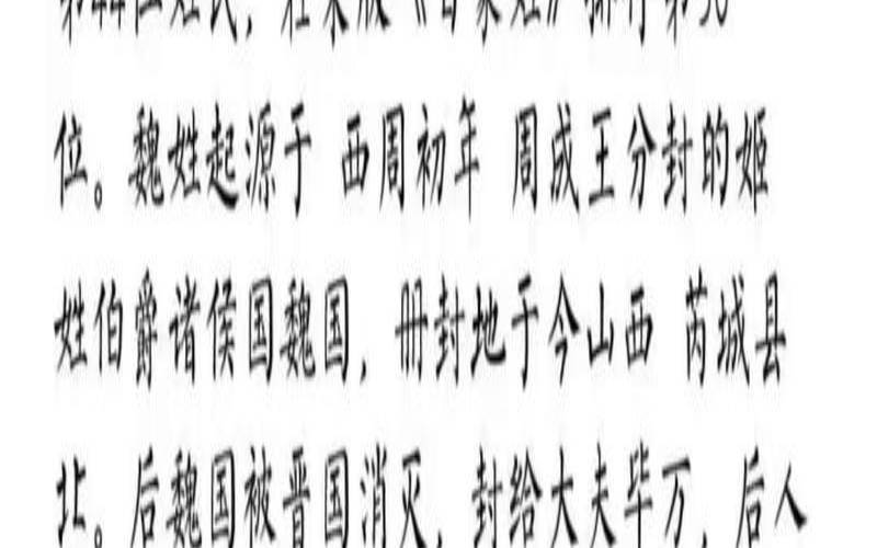 魏姓的来源和历史简介（三国姓魏的武将）