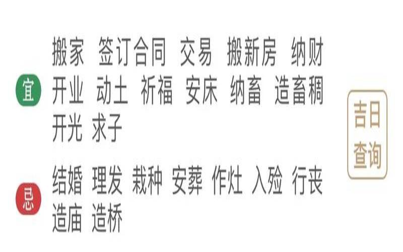 明日吉凶宜忌查询吉时（黄历万年历老黄历正版）
