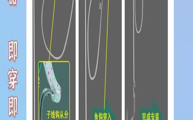 鱼竿主线8字环与子线怎么接（钓鱼主线与8字环绑法图解）
