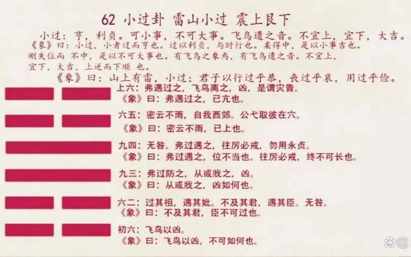 雷山小过卦详解感情结果（雷山小过卦女方问感情）