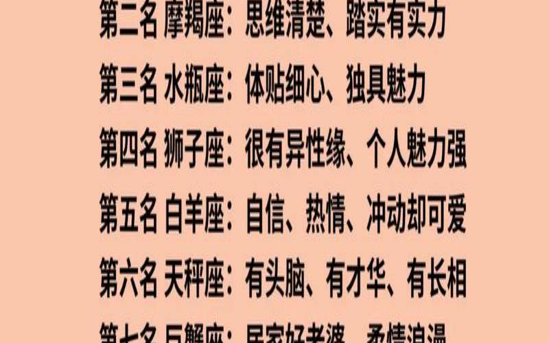 我的前半生星座分析（后半生有实力星座）