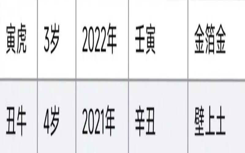 十二生肖五行纳音命理表（五行纳音相生相克）